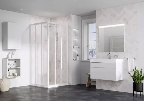 Outlet | Ravak Supernova ASRV3-80 zuhanykabin 198 fehér+transparent