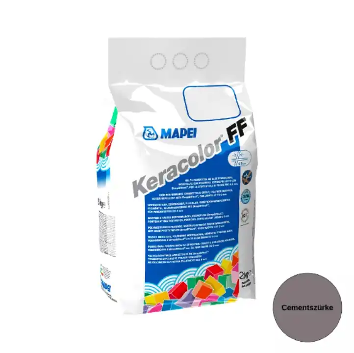 Fugázó, Mapei, Keracolor FF Flex Nr.113 Cement szürke, 2 kg (6 mm-ig) | Árengedmény