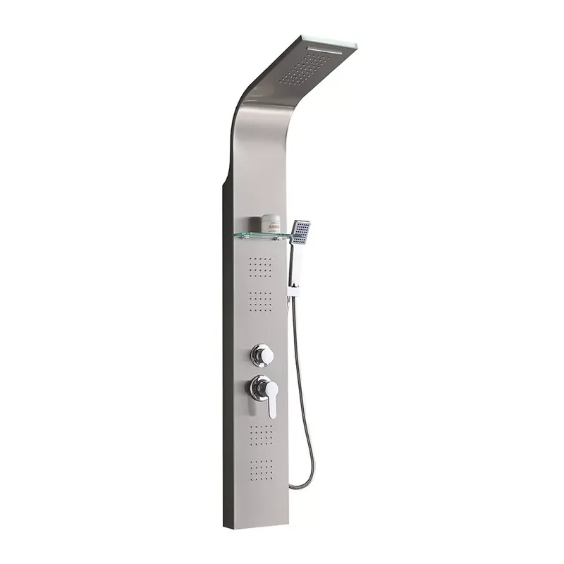 Kiárusítás - Alegro Silver hidromasszázs zuhanypanel, rozsdamentes acél