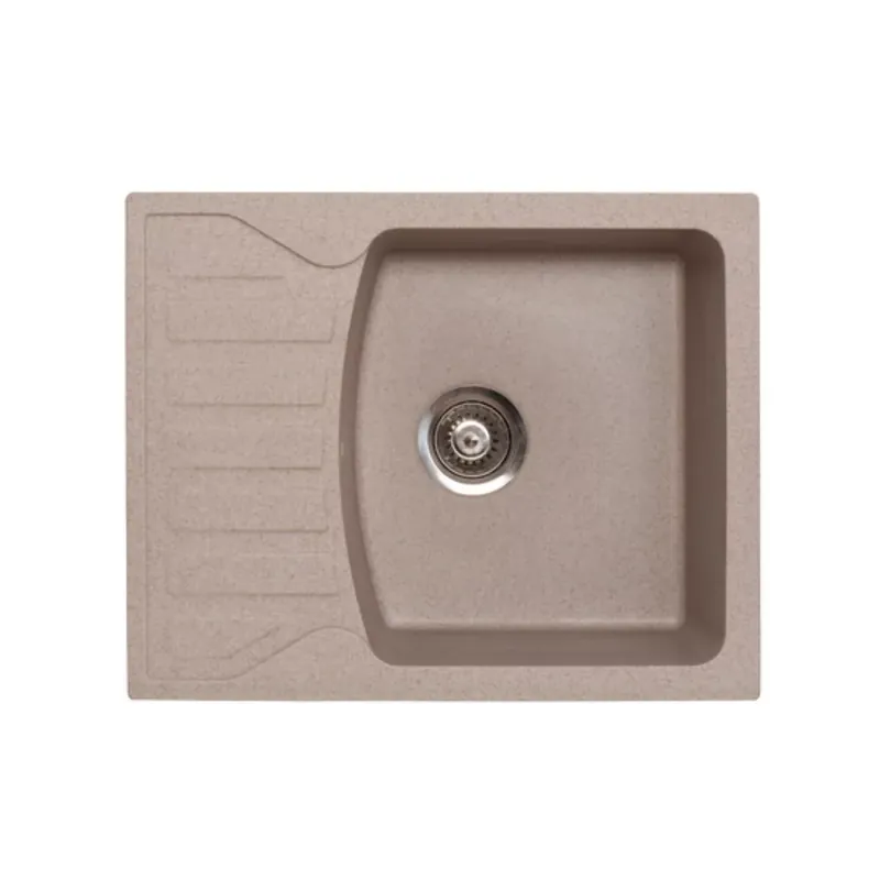 Gyors kiszállítás - Quadro M Metalac 144120 Gránit Mosogatótálca - Extra mély, Csepegtetőtálcás, Bézs