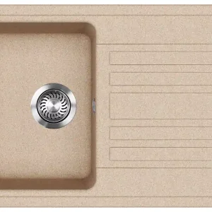 EVIDO HOME 45 S gránit mosogató, 765 x 460 mm, avena - Kedvezmény