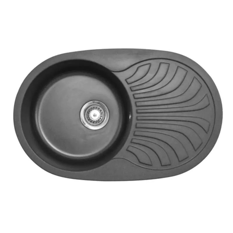 Venera Plus Metalac 129067 Gránit Mosogatótálca - Csepegtetőtálcás, Szemcsés Fekete - Kiárusítás