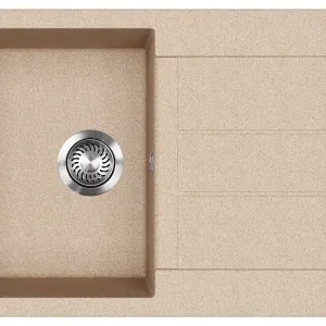 Gyors szállítás | EVIDO CUBO 45 S gránit mosogató, 780 x 500 mm, avena