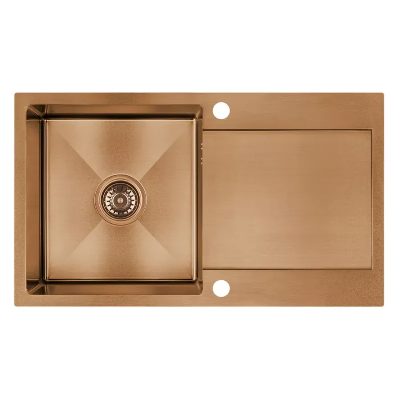 Olcsóbb | LAVEO MARMARA egymed.csepptálcás mosogató, rózsaarany