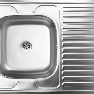 Csak ma | LAVEO LON 60 teletetős egymedence csepptálcás inox mosogató szifonnal