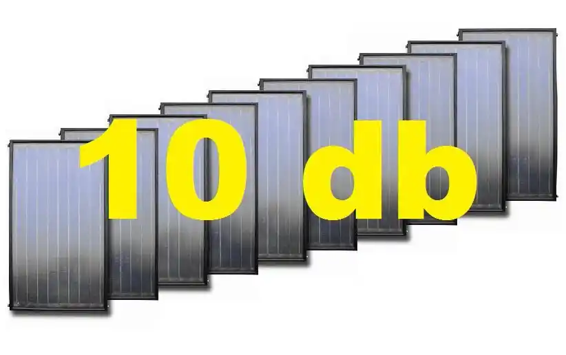 10 db SID síkkollektor 6 év garanciával, nagykereskedelmi akciós áron, csomag árban. | Gyors kiszállítás