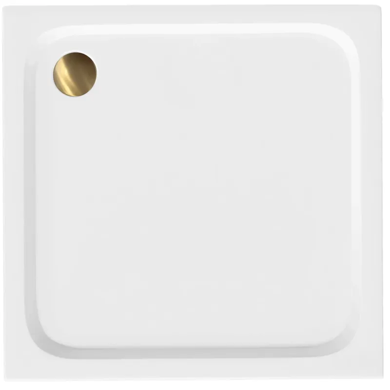 Zuhanytálca Rea Belmond White 90x90 Brush Gold | Rendeld meg most