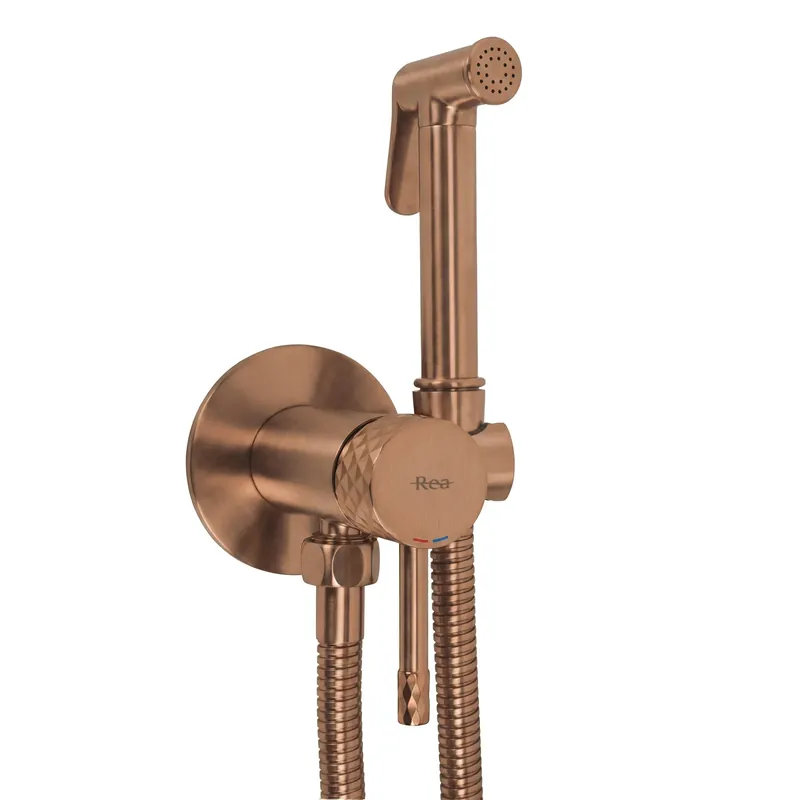 Bidé csap Rea Lungo Loop Diamond Brush Copper - Ne maradj le