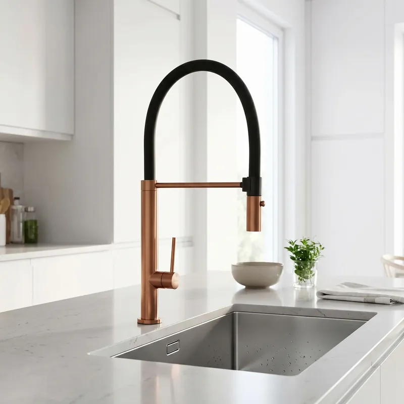 Konyhai csaptelep Rea Viera copper brush - Alacsony ár