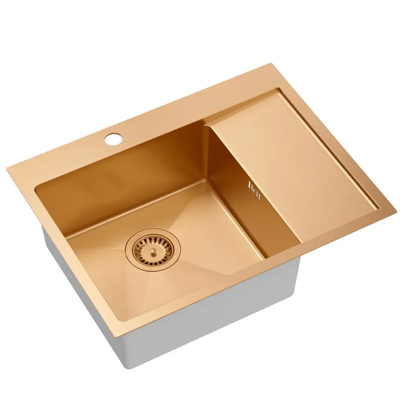 Acél mosogatótálca RUSSEL 116 Copper - Prémium