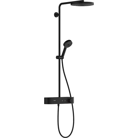 Hansgrohe Pulsify S Showerpipe 260, 1jet, ShowerTablet select 400 matt fekete - Prémium