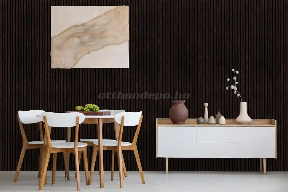 Akusztikus fali panel, IC MDF 60x295 cm, (18.990Ft/m2) diófa - Expressz szállítás