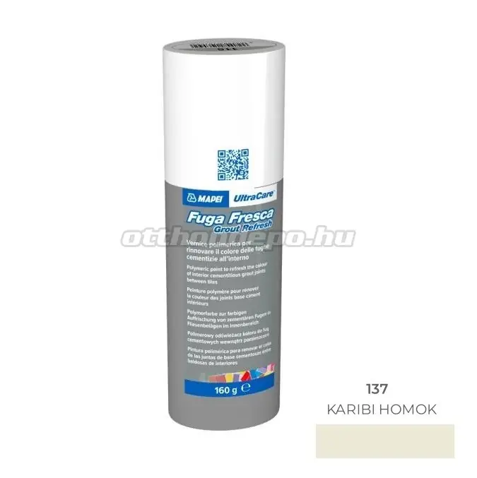 Vedd meg online | Fuga felújító, Mapei, UltraCare Fuga Fresca Nr.137 Karibi homok, 160 gr