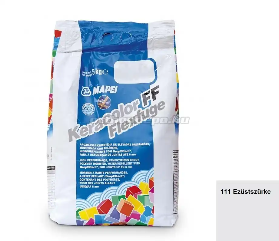 Ajánlat | Fugázó, Mapei, Keracolor FF Flex Nr.111 Ezüstszürke 5 kg
